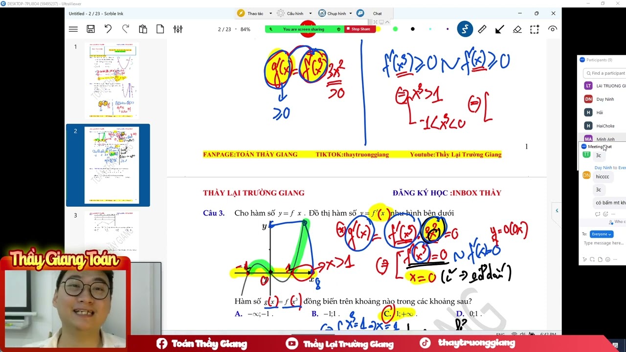 HÀM HỢP CƠ BẢN BUỔI 4 (CHỮA TIẾP TỜ TỔNG ÔN HÀM HỢP DẠNG 1 )