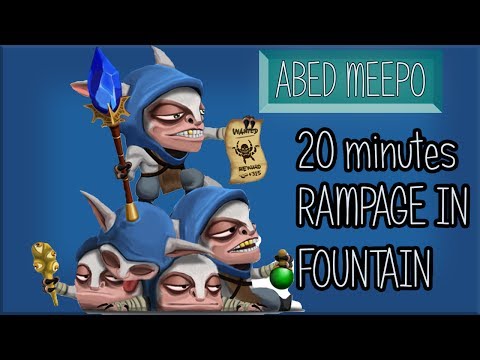 Abed Meepo - Rampage in Fountain - Dota 2 - ez game