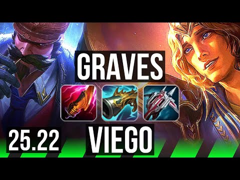 GRAVES vs VIEGO (JGL) | 16/0/8, 77% winrate, Quadra, Legendary | KR Master | 25.22