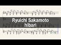 Ryuichi Sakamoto - hibari (sheet)