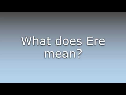 image-What is the meaning of 'ERE' in poetry? 
