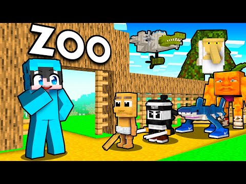 Construí un ZOO Lleno de ITALIAN BRAINROTS en Minecraft!