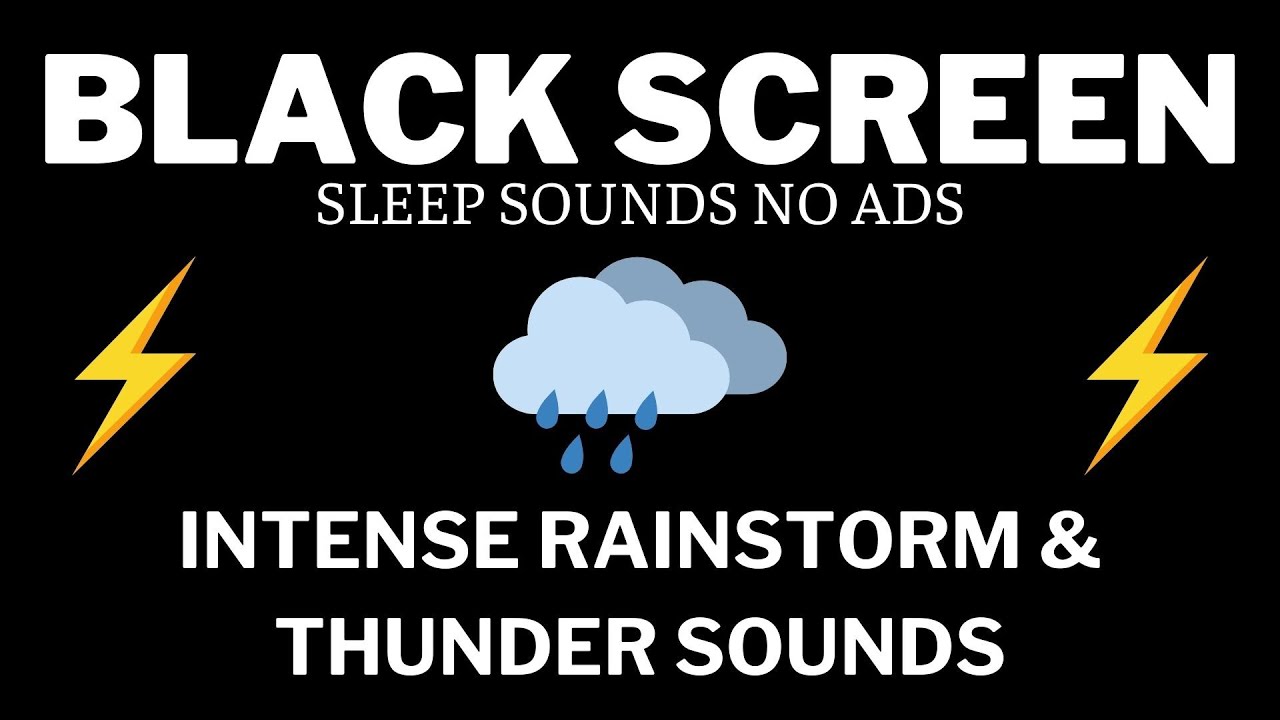 Intense Rainstorm & Thunder | Fall Asleep Instantly | Relaxing Nature Sounds for Meditation
