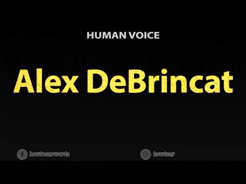 How To Pronounce Alex DeBrincat