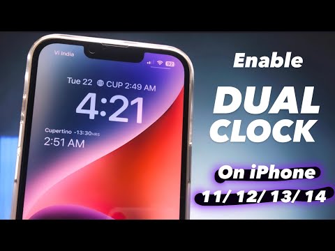 How to Enable Dual Clock on any iPhone 11/ 12/ 13/ 14 [iOS 16]