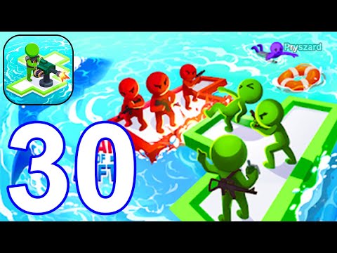 War of Rafts: Crazy Sea Battle - Gameplay Walkthrough Part 30 Raft Army Commander (Android,iOS) - YouTube