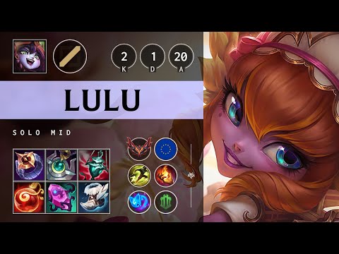 Lulu Mid vs Galio - EUW Grandmaster Patch 25.07