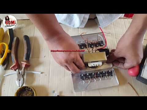 How to make fish shock Electric machine High Voltage by using 3A transformer With B688   x12,part 02 Video