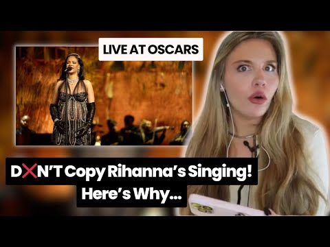 Vocal Coach|Reacts Rihanna Live at Oscars "Lift Me Up"