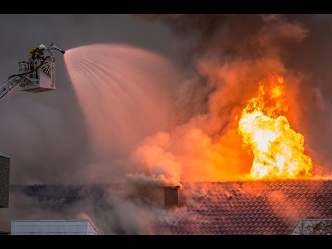 Vollbrand eines zweigeschossigen Einfamilienhaus in Waiblingen