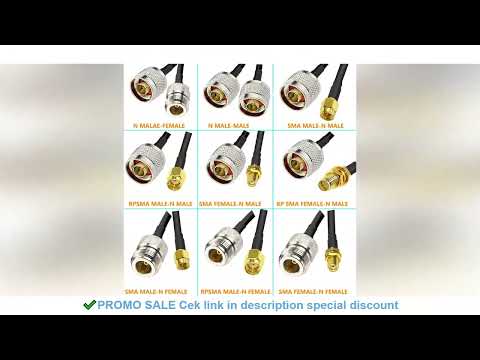 N Type To SMA RPSMA Male Female Connector Crimp for RG58 Coax Extension Jumper Pigtail Cable L16 N T