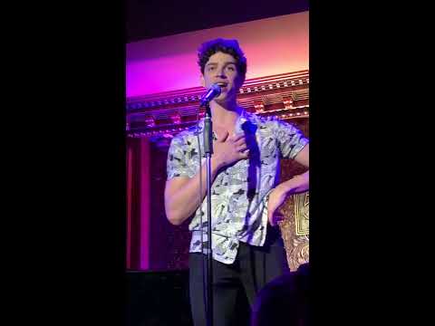 Isaac Powell sings Titanium at 54 Below