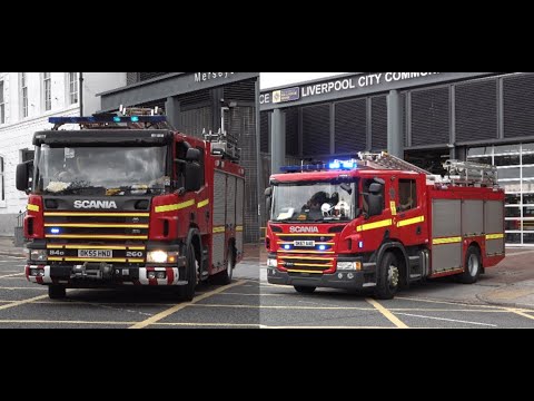 Merseyside Fire & Rescue Service / City Centre First & Reserve Second Pump / Turnout