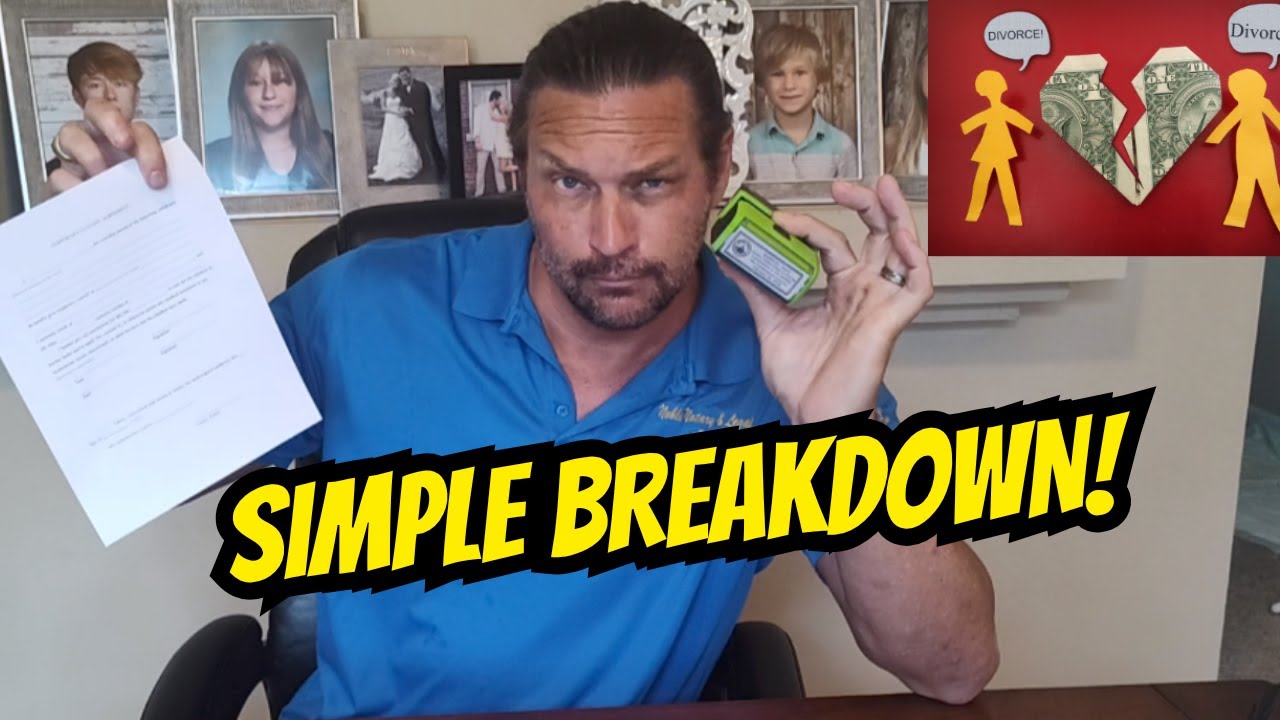 How To Notarized Florida Divorce Papers