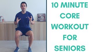 10 Minute Core Strengthening Workout For Seniors | Simple Seated Core Exercises