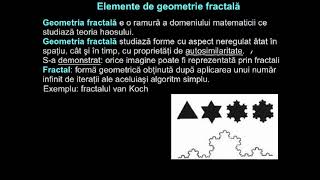Teoria haosului. Geometrie fractală.