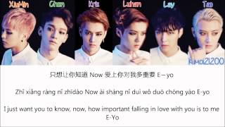 EXO-M - Run (奔跑) [Chinese/PinYin/English] Color Color &amp; Picture Coded HD