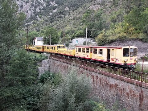 SNCF's Yellow Train (Le Train Jaune) Part 1 Villefranche de Conflent