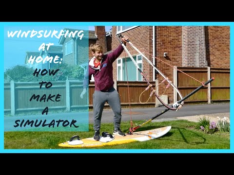 Windsurfing from home - How to make a Simulator sail / Rope / Ghost rig