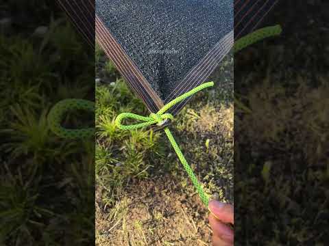 Ever BEST Tarp Corner Knot - simple but works