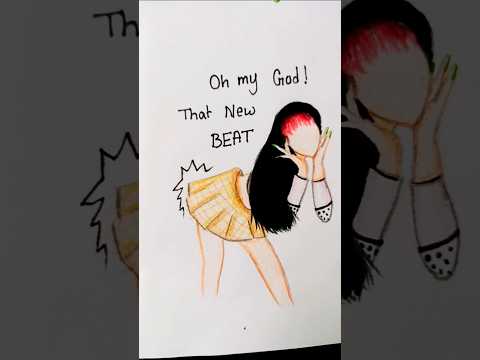 Gnarly- KATSEYE Lyrics Art 💚 #art #katseye #gnarly #shorts