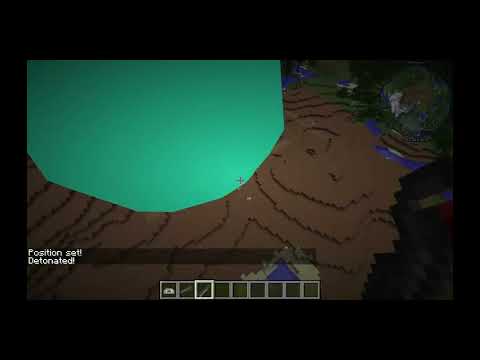 Making A Village Disappear With Solinium Bomb| HBM Tech Mod #youtubeshorts #shortsvideo #minecraft