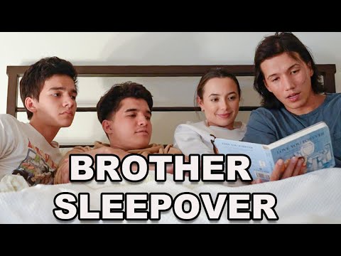 Brothers Spend The Night At Our New House!