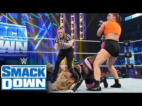 FULL MATCH -- Ronda Rousey vs Natalya Friday night smackdown Toledo Ohio 10-21-2022