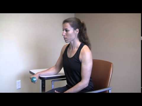 Seated Wrist Extension With Dumbbell