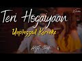 Teri Hogaiyaan | Unplugged Karaoke | Vishal Mishra | Broken But Beautiful