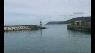 Carnlough village beside the Irish Sea along Antrim Coast Rd