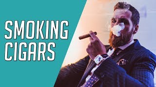 Cigar Expert Teaches How To PROPERLY Smoke Cigars || Gent&#39;s Lounge w/ Puro Trader