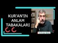 MUHAKEMAT DERSLERİ  10.MUKADDİME KUR'AN'IN ANLAM TABAKALARI Prof.Dr.Ayhan Tekineş