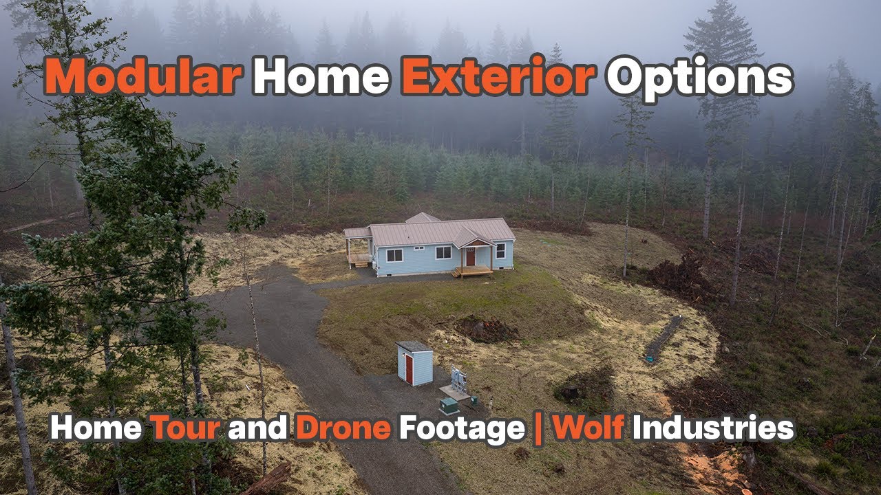 Wolf Modular Home Exterior Options | Wolf Home Options | Drone Footage