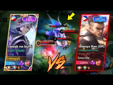 LING NO BUFF VS OP PAQUITO | LORD STEAL EPIC COMEBACK! | LING CRAZY HANDSPEED 😈 - LING MLBB