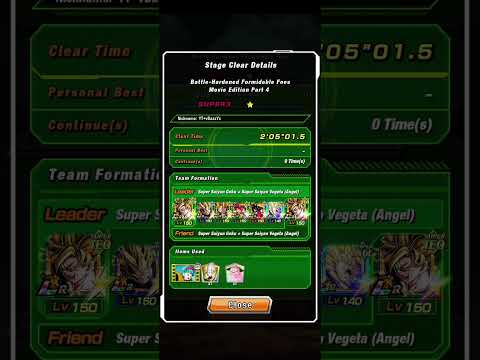 Dokkan Battle | Battle-Hardened Formidable Foes | Stage 9-10 | My Team