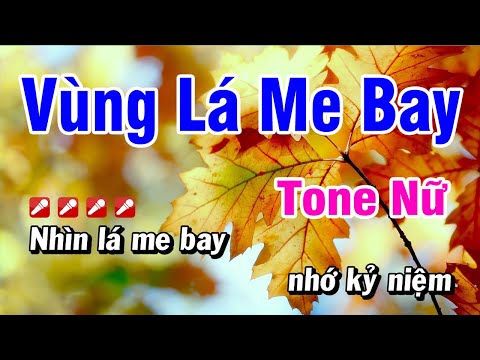 Karaoke Vùng Lá Me Bay Như Quỳnh - Nhạc Sống Tone Nữ | Hoài Phong Organ