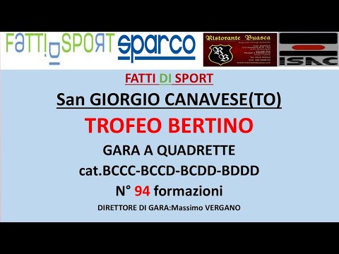 Bocce : Sorteggio Trofeo Bertino - San Giorgio Canavese (TO) - 26/01/2025