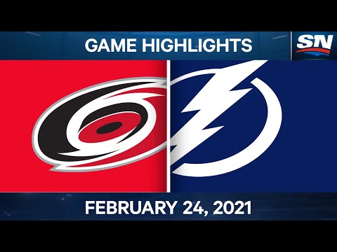 NHL Game Highlights | Hurricanes vs. Lightning – Feb. 24, 2021