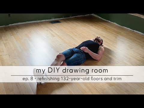 from the floor up; stripping and refinishing 132-year-old original woodwork in the drawing room