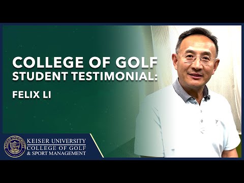 College Of Golf Student, Felix Li Student Testimonial