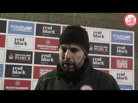Match Reaction: Paul Harbinson on Ballyclare Comrades FC 2-4 Ards FC.