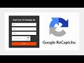 Google ReCAPTCHA How To Implement Google ReCAPTCHA On Website