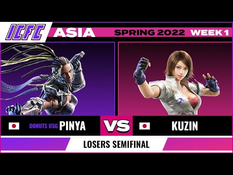 PINYA (Master Raven) vs Kuzin (Asuka) Losers Semifinal - ICFC TEKKEN Asia: Spring 2022 Week 1