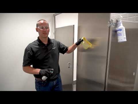 YouTube video about: How to clean stainless steel bathroom stalls?