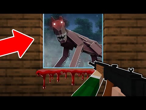 I ADDED WEAPONS TO FIGHT A WEREWOLF IN MINECRAFT!! (Wolfman)