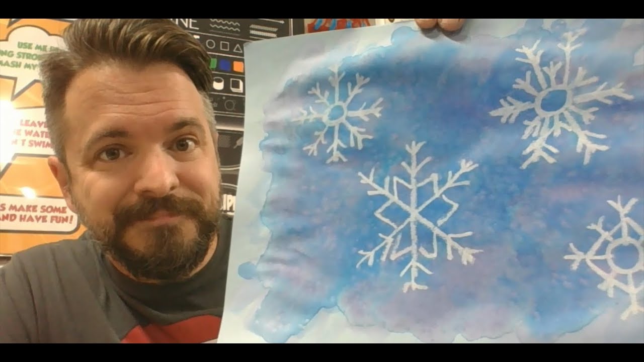 Salty Snowflakes - A Winter Themed Art Project