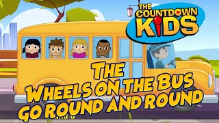 The Wheels On The Bus Go Round And Round - The Countdown Kids | Kids Songs &amp; Nursery Rhymes
