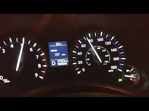 Infiniti Q70L 5.6 top speed run