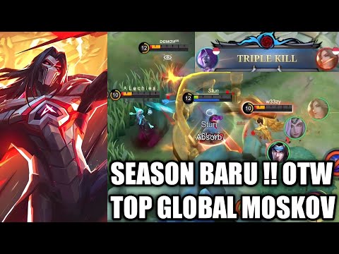 NEW SEASON 28 !! LANGSUNG GAS TOP GLOBAL MOSKOV ~ MLBB